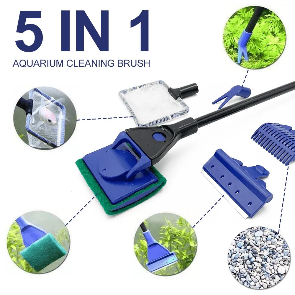 Planted Aquarium Tools - 5in1 Aquarium Cleaning Tool Plant Fork