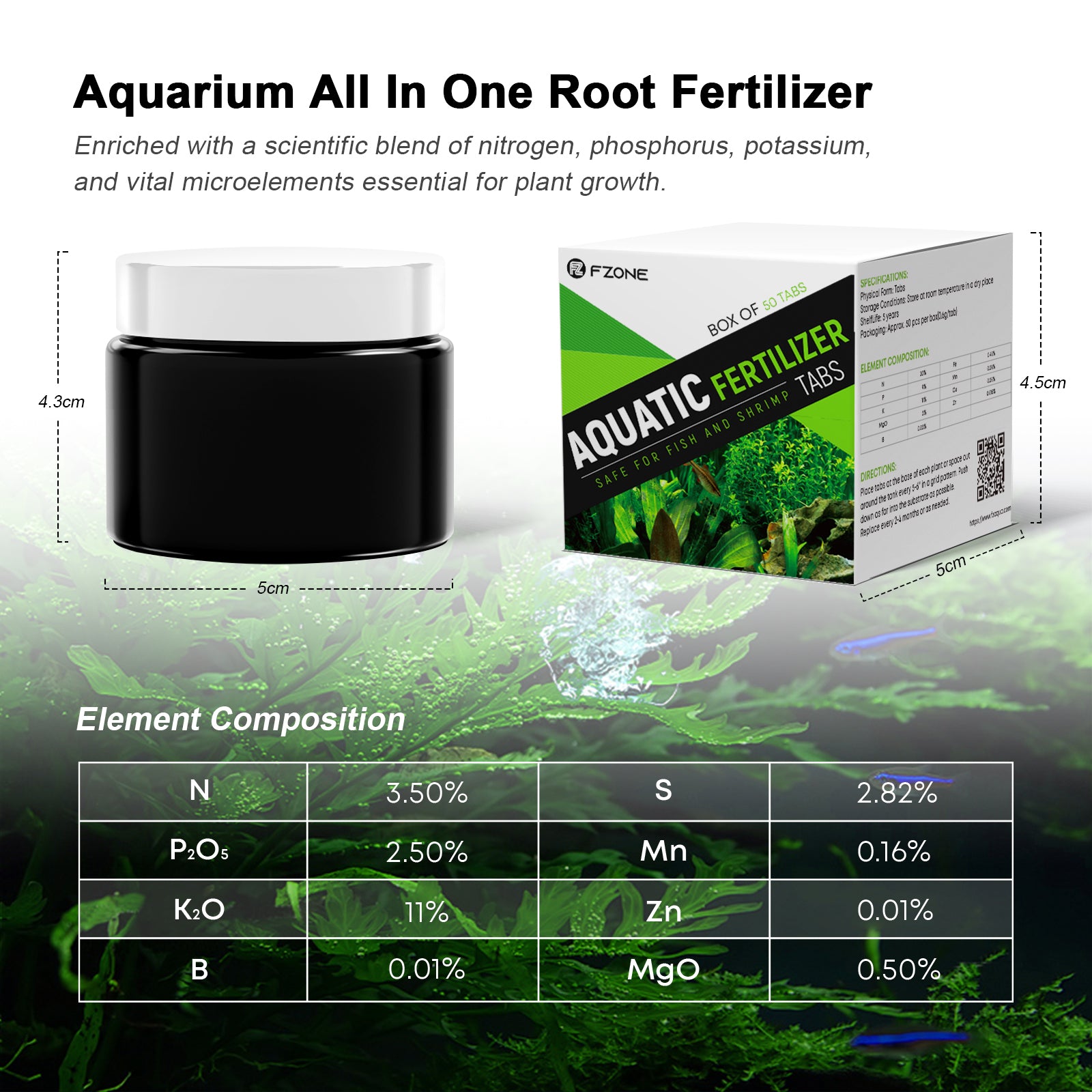 FZONE Aquarium Root Tabs Plant - Aquarium Plant Root Fertilizer avis et prix