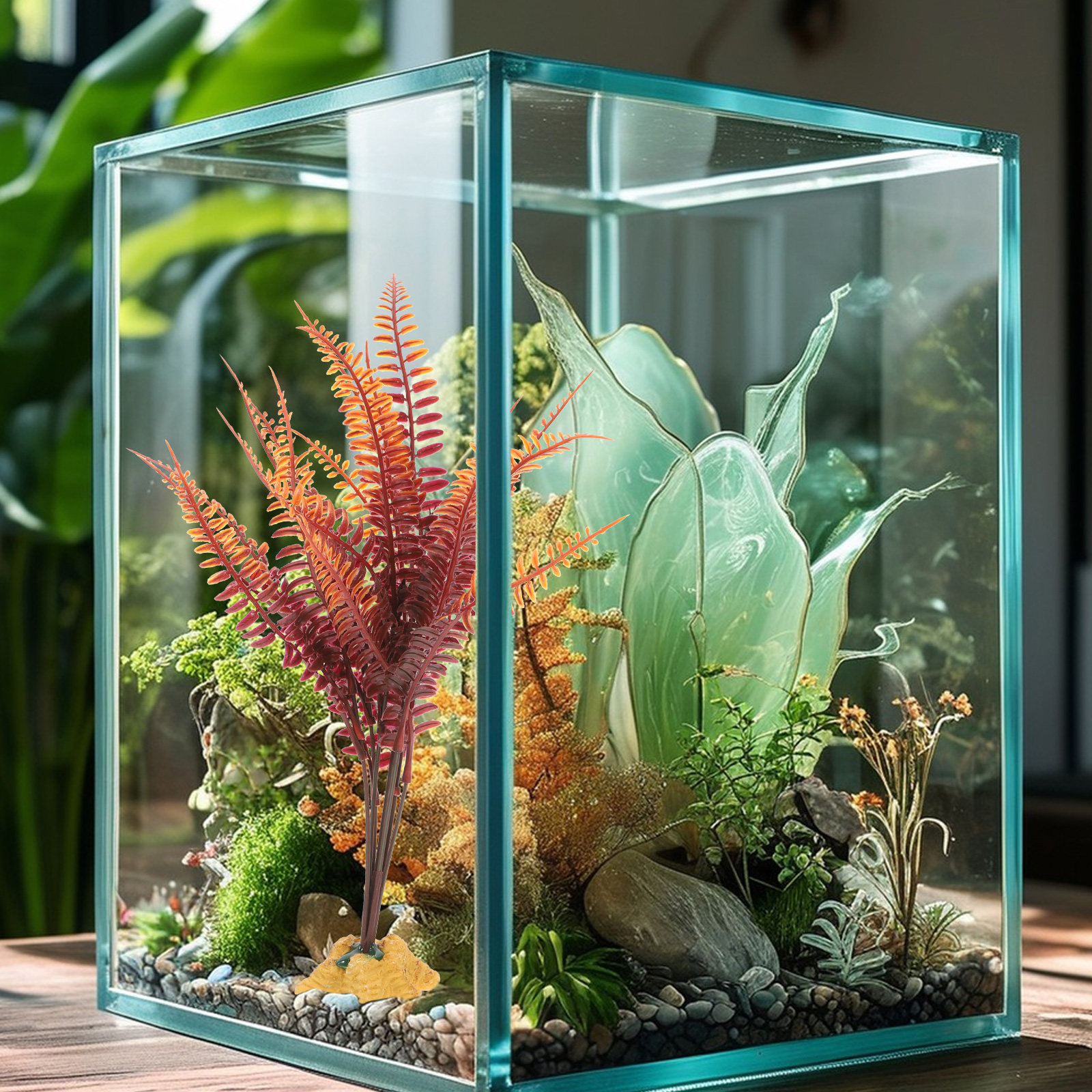 Reptile Terrarium Artificial Y - Aquarium Plant Yellowing avis et prix