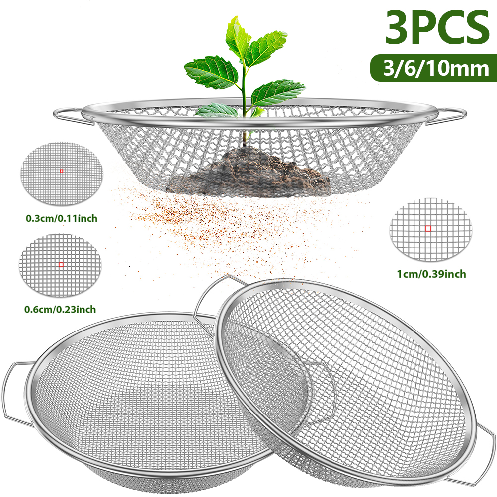 3Pcs Gardening Soil Sifter 3/6 - Tissue Culture Plant avis et prix