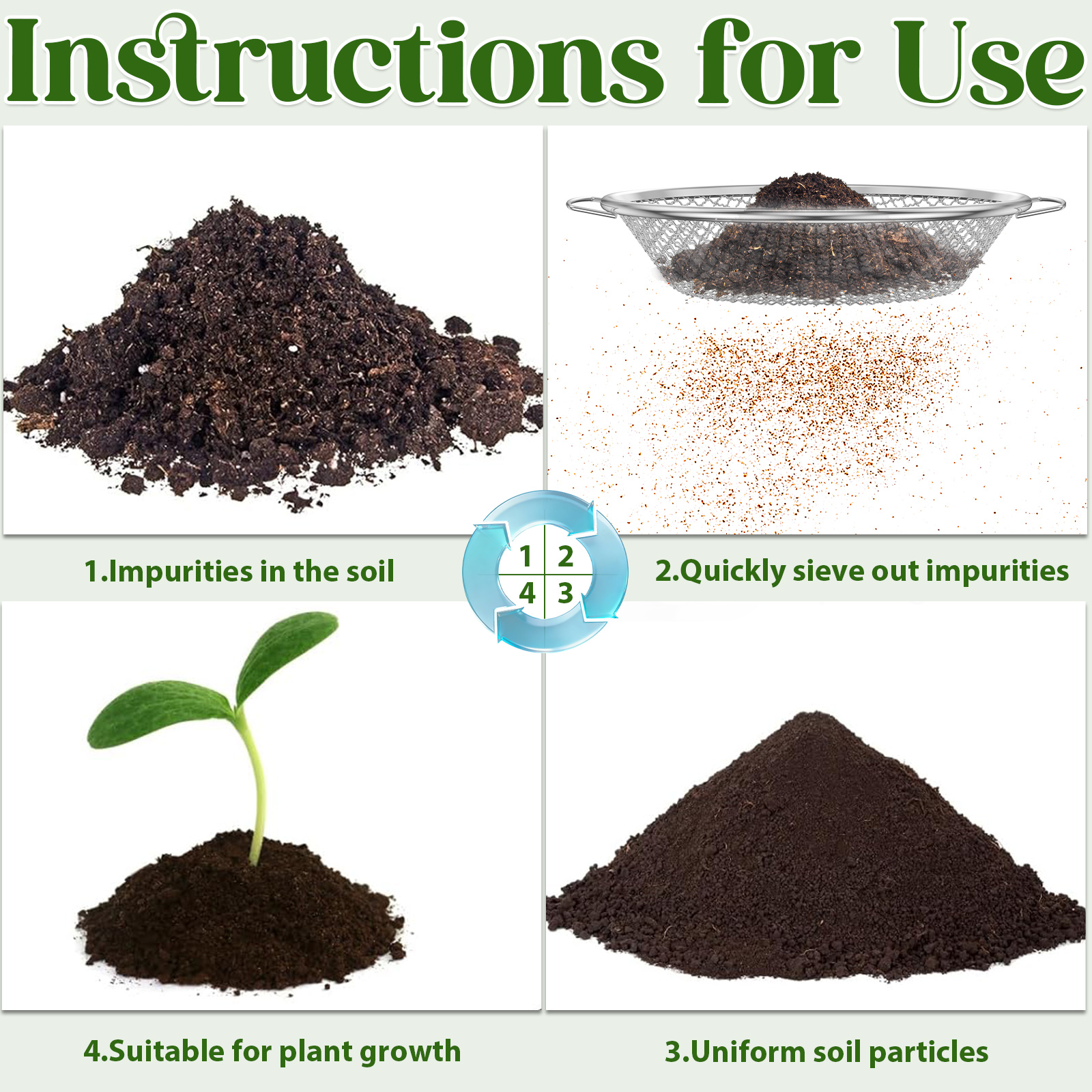 3Pcs Gardening Soil Sifter 3/6 - Tissue Culture Plant avis et prix