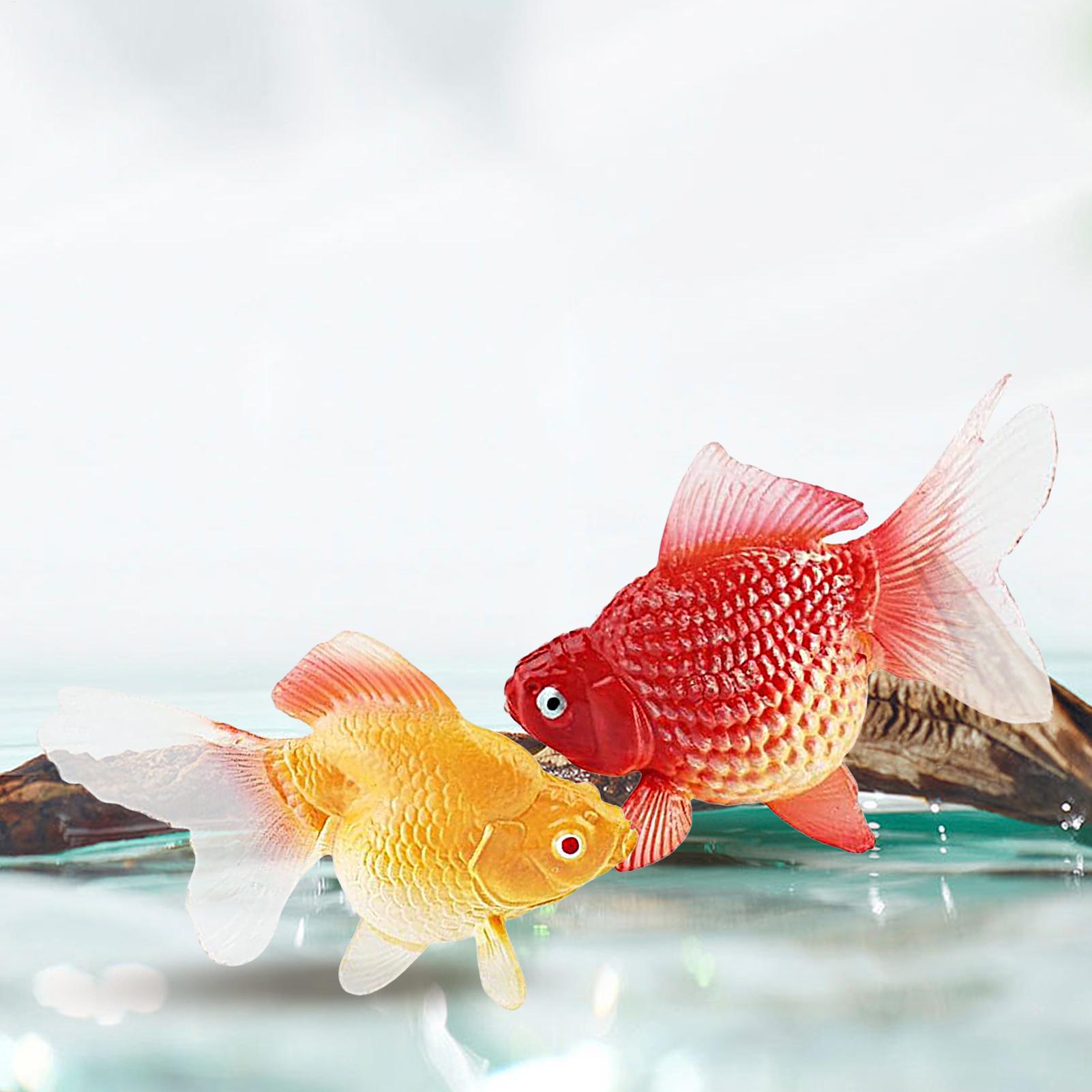 Fake Gold Fish 2Pcs/set Artifi - Aquarium Plant Yellowing avis et prix