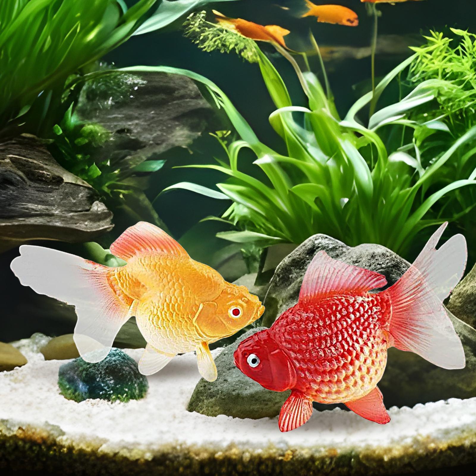 Fake Gold Fish 2Pcs/set Artifi - Aquarium Plant Yellowing avis et prix