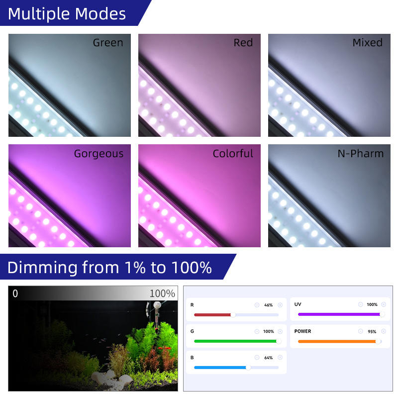 Week Aqua M Series RGB+UV Wate - Aquarium Plant Grow Light avis et prix